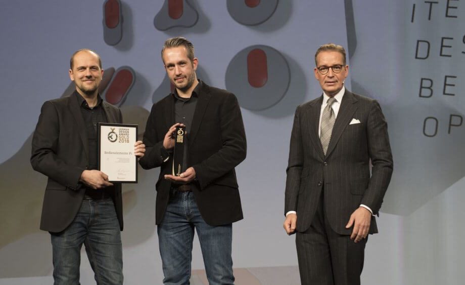 German Design Award Gold für die Serie Bedienelemente PI