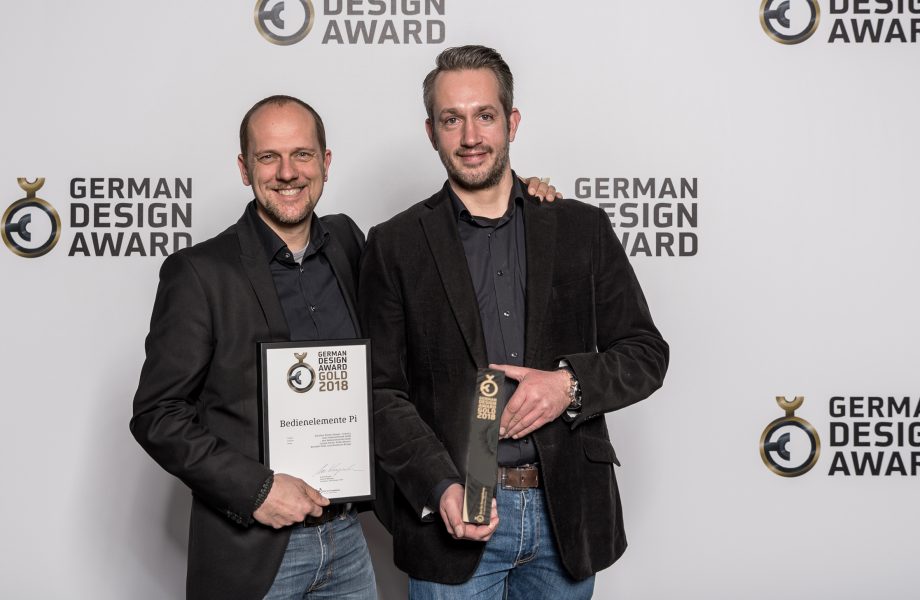 German Design Award Gold for the operating elements Pi range
