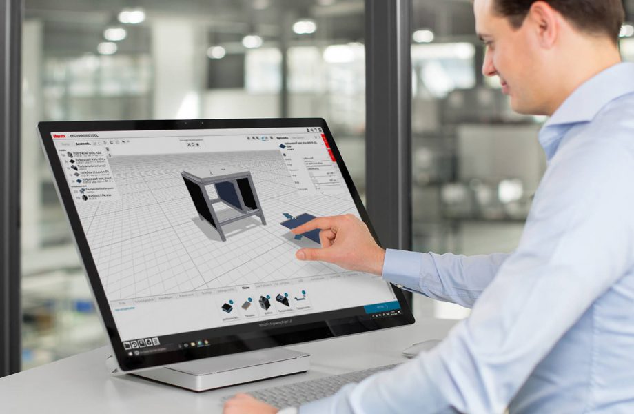 Online konstruieren: Im item Engineeringtool sind jetzt auch Flächenelemente verfügbar